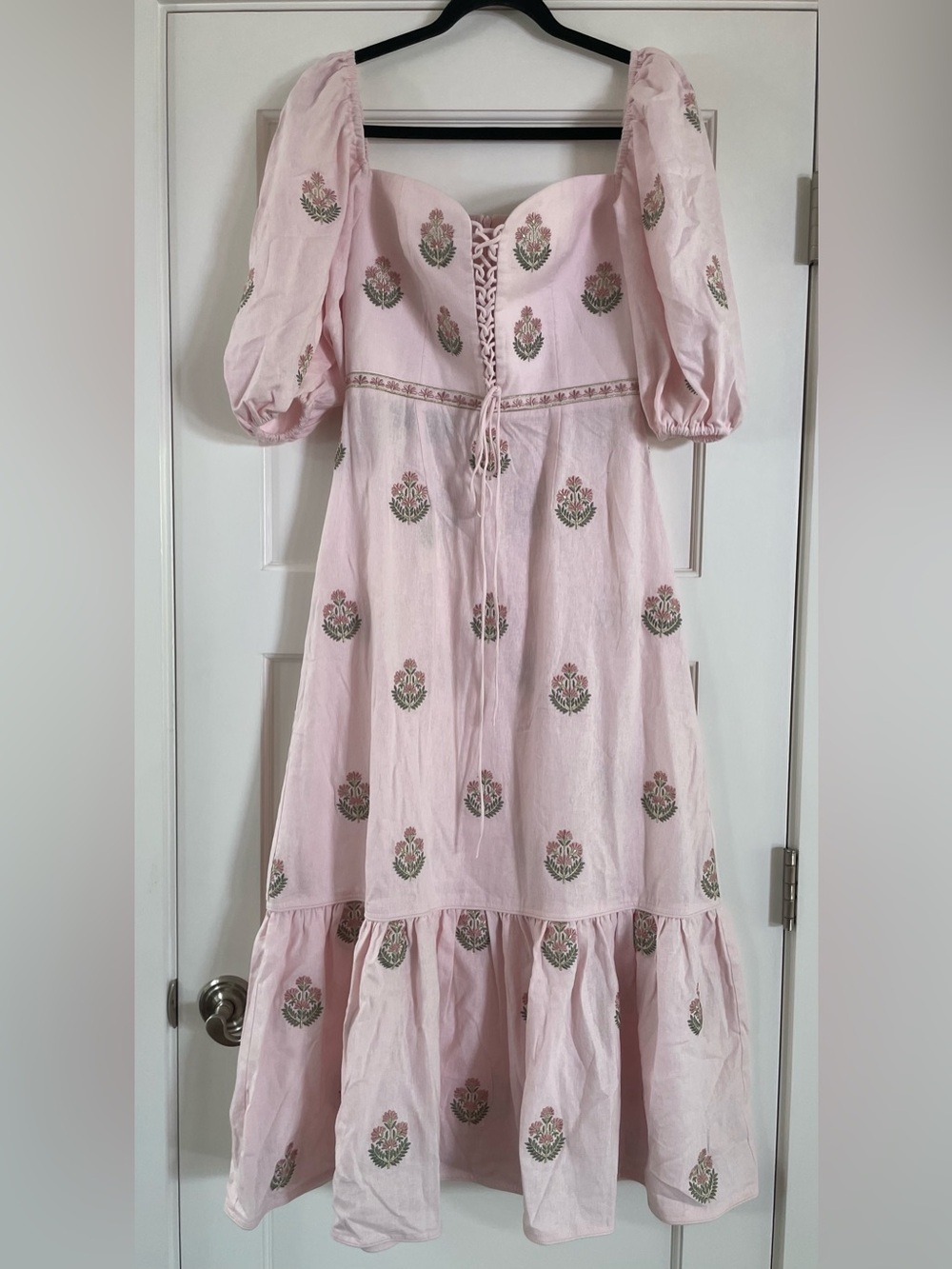 ROSEWATER HOUSE MITRA MAXI DRESS in PINK & PINK - Picture 7 of 12